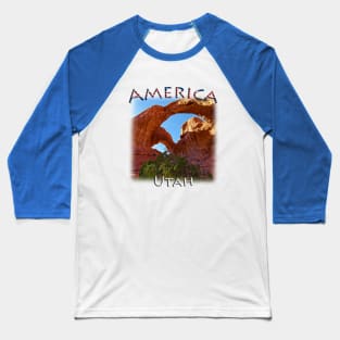 America - Utah - Double Arch day Baseball T-Shirt